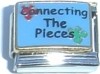 Connecting the pieces - Autism - 9mm enamel Italian charm